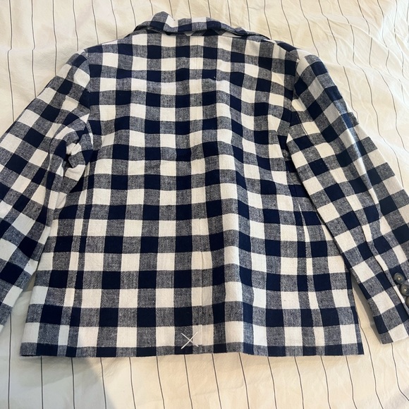 Navy and white checker blazer - Picture 3 of 3